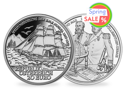 20-Euro-Silbermünze 2004 ''SMS Novara''